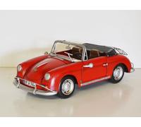 Voiture en Tôle Nostalgie Modèle Ancienne Marque Porsche 356 Speedster Rouge L