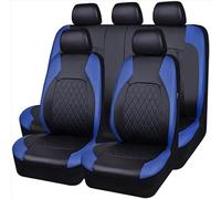 Voiture Ensembles De Housses De Siège pour-Citroen C4 C-Series/Shine/Shine Pack Sedan, Confortable Respirant ImperméAble Nonslip Cuir Protection Accessoire, Black Blue