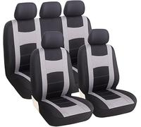 Voiture Ensembles Housses Siège pour BMW X3 2.0d, 5 Sièges Respirant Surround Complet Housses de Sièges Interieur Accessoire,D-Grey