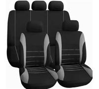 Voiture Ensembles Housses Siège pour Nissan Micra K13 2010 2011 2012 2013 2014 2015 2016 2017, 5 Sièges Respirant Surround Complet Housses de Sièges Interieur Accessoire,C-Grey