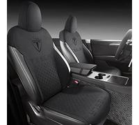 Voiture Ensembles Housses Siège sur Mesure, pour Tesla Model Y 2021 2022 2023 Car Seat Cover Sets Sièges Avant Arrière Surround Complet Protection Accessoires,Blackstyle