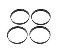Voiture Entretoises Jantes Lot 4 Bagues Centrage Moyeu Roue En Plastique Pour Voiture 74,1 X 72,6 Mm Entretoises Centrales Noires