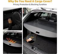 Voiture Étagère Coffre Arrière Rétractable pour Volvo XC90 XC 90 2015 2016 2017 2018, Cache Bagages Housse Colis Cargo Rideau Bouclier Sécurité