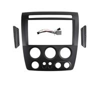 Voiture Façade Audio 9 Pouces Conduite À Gauche avec Système Navigation GPS Lecteur DVD Compatible pour Hummer H3 2005-2010(Frame Power Cord)