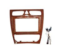 Voiture Façade D'autoradio 9 "pour Benz pour C-klasse W203 pour CLK-klasse W209 G-klasse W463 pour Vito pour Viano W639 Cadre De Tableau Bord D'autoradio Fascia Kit Montage Autoradio(Mahogany canbus)