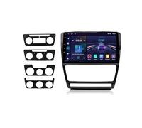 Voiture Façade D'autoradio Autoradio sans Fil Android Auto pour Skoda pour Octavia 2 pour A5 2008-2013 avec CarPlay RDS Bluetooth DSP DIN Kit Montage Autoradio(V1 C (1GB 32GB))