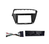 Voiture Façade D'autoradio Autoradio Stéréo Android MP5 9 Pouces pour Hyundai pour I20 2018-2019 Système Navigation Façade Cadre D'installation Inclus Kit Montage Autoradio(LHD-Frame wire-A)