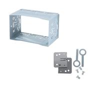 Voiture Façade D'autoradio Kit Montage Audio pour Tableau Bord Boîtier Fixation 2DIN Cadre D'installation Universel Autoradio Lecteur DVD Voiture Kit Montage Autoradio(B)