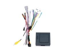 Voiture Fascias pour Sandero pour Symbole pour Logan 2014+ Radio Head Unit 2 Din Panel DVD GPS Lecteur MP5 Tableau Bord 10 Pouces(Cordon canbus)