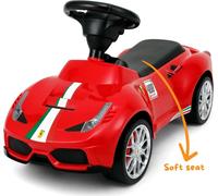 Voiture Ferrari 488 - Trottinette - 1 à 3 ans - Roues antidérapantes - Rouge