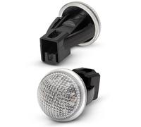 Voiture Feux Rétroviseur Latéral 2 Pièces Pour Fiat Pour Seicento 1998 1999 2000 2001-2012 Pour Fiat Pour Multipla 1999 2000-2004 Clignotant De Voiture Feu De Position Latéral À LED(Clear lens)