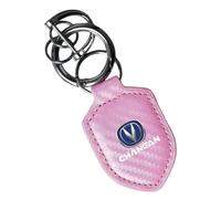 Voiture fibre de carbone Porte clés, pour Changan CS35 Plus CS55 PLUS CS75 PLUS Eado UNI-T X5 X7 rotation à 360 degrés multifonctionnel zinc anti-perte Porte Clef Accessoires,E-M