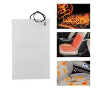 Voiture fibre de carbone siège chauffant kit d'adaptation tapis chauffant universel avec interrupteur rond 2 pièces