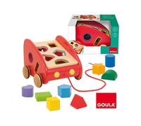 Goula Voiture à tirer 55217 – formes encastrables, 8 pièces multicolore