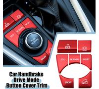Voiture Frein Main Conduire Mode Bouton Couverture pour Toyota Rouge (Ensemble de 7)