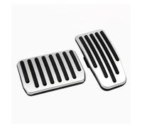 Voiture Frein Pédale Gaz Pour Tesla Pour Modèle 3 Pour Y Intérieurs Alliage D'aluminium Modification Style Voiture Couvercle Pédale D'accélérateur Frein(Silvery)