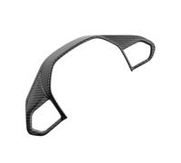 Voiture Garniture ABS Carbone Fibre Autocollant Trime De Volant Cadre Décoratif Cadre Cadre Voiture Pour Peugeot 3008 GT 4008 5008(Fibre de carbone)
