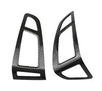 Voiture Garniture Autocollant Couverture Panneau Sortie D'air Voiture Pour Pour Focus 3 MK3 2015-2018 LHD Accessoires Garniture Ventilation Climatisation(Carbon fiber black)