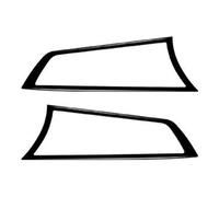 Voiture Garniture Autocollant Décoratif Cadre Poignée Intérieure Porte Voiture Fiber Carbone Véritable 2 Pièces/ensemble Pour Jaguar Pour Type F 2013 - 2022(Noir brillant)