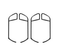 Voiture Garniture Autocollant En Fiber De Carbone Véritable Pour A4L 2009 2010 2011 2012 2013 2014 2015 2016 Garniture Décoration Poignée Porte(Noir carbone)