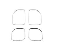 Voiture Garniture Autocollants De Couverture Décoration Haut-parleur Sonore Porte Voiture D'intérieur Pour Chevy Pour Silverado 2014 - 2018(Chrome)