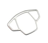 Voiture Garniture Garniture Couverture Panneau Cuisson Main Pour Jeep Pour Renegade 2014-2022 Pour Boussole 2017-2020 AT D'autocollant Décoration Acier Inoxydable(Argent)