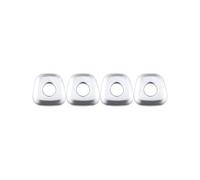 Voiture Garniture Lot 4 Anneaux Verrouillage Porte Voiture Garniture Cercle Levage Porte Pour BMW Pour X1 2022-2018 Automobiles Couverture Autocollants Intérieurs(Silver 4pcs)