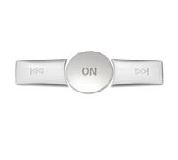 Voiture Garniture Pour Benz ABCE pour GLA pour CIA ML GL pour SLK W176 W246 W204 W212 voiture multimédia Volume Radio sur le couvercle du bouton Accessoire Voiture Interieur(Silver A)