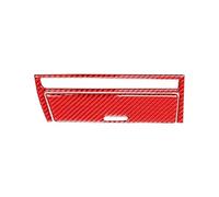 Voiture Garniture Pour BMW Série 3 E46 1999-2004 Fiber Carbone Intérieur Voiture Transmission Changement Cigarette Lumière Panneau Revêtement D'habillage Autocollant(Red(LHD))