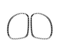 Voiture Garniture Pour Chevy Pour Corvette C5 1998-2004 Voiture Fiber Carbone Intérieur Co-pilote Évents Garniture Cadre Couverture Décor Autocollants(Noir)