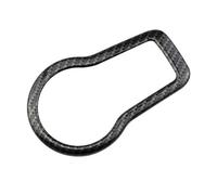 Voiture Garniture Pour Jeep Pour compass 2017-2024 Lampe Frontale Intérieure Bouton De Commutation Réglable Garniture Couvercle ABS LHD(Imitation carbon)