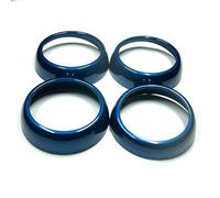 Voiture Garniture pour Mercedes pour Smart 453 pour Fortwo pour Forfour Intérieur Tableau Bord Sortie d'air Décoration Couverture Coque De Protection Autocollants De Voiture(Bleu)