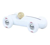 Vilac – Voiture jouet Grand Prix Vintage PM – Bois naturel, Blanche – Label EPV – 2 ans+