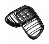 Voiture Grille 2 Pièces Pour BMW Série 5 E39 1995-2001 2002 2003 2004 Pare-chocs Avant Capot Rein Grille Double Lamelles Noir Mat Brillant Calandre Avant