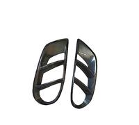 Voiture Grille Garniture Couvercle Évent Pare-chocs Avant Pour Benz W205 C43 2015-2018 Gril Maille Lampe Brouillard Calandre(Fibre de carbone)