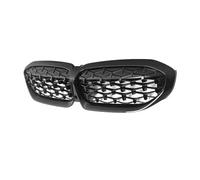 Voiture Grilles Avant pour BMW G20 Série 3 G20 G21 G28 2019 2020 2021 2022 Pare-Chocs Avant Capot Calandre Course Remplacement Black Diamond Meteor Style Calandre Avant Voiture(Diamonds-Gloss Black)