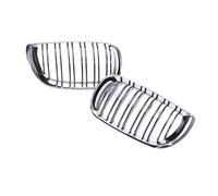 Voiture Grilles calandre capot avant Pour Série 3 E46 2002 2003 2004 2005 Pièces Pare-chocs Av&ant Tableau De Bord Air Center Noir Ch&rome Gril Capot