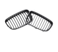 Voiture Grilles Pour BMW Pour Série 1 Pour F20 Pour F21 Pré-lifting 2011-2014 Calandre De Course À Lamelles Simples Calandre En Carbone Chromé Performance Grille Pare-choc Avant Centrale(Matte Black)