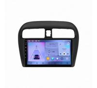 Voiture Headunit Stéréo pour Mitsubishi Mirage Attrage 2012-2019 Car Play Voiture avec Bluetooth 5.0, Mirror Link, Navigation GPS, Aux, Commande Vocale, HD, FM, 4 Nuclear 2G+32G