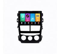 Voiture Headunit Stéréo pour Toyota Vios Yaris 2018 2019 Navigation GPS, Bluetooth 5.0, Commande Vocale Mains Libres, Mirror Link, Aux, Installation Facile, 4 Nuclear 4G+64G