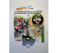 Hot Wheels Modèle DieCast Luigi Standard Kart – Super Mario Kart – 1:64, 5 cm (HW GLP37)