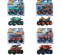 Voiture - Hot Wheels - Monster Trucks - Assortiment 1/64 - Multicolore - 6 roues