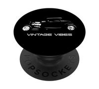 Voiture Hotrod Classique Vintage Vibes Automotive Nostalgia PopSockets PopGrip Adhésif