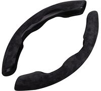 Voiture Housse de Volant pour Audi TT 2 Seats MK2/TT 4 Seats MK2 MK3, Couvre Housse de Volant Voiture Segmentées en Daim Universelle, Accessoire Intérieur Respirant Antidérapant