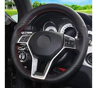 Voiture Housse pour Volant Couvre Volant, pour Mercedes Benz GLK 260300200, Housse de Volant de Voiture Noire Cousue à la Main
