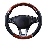 Voiture Housse Volant Voiture Automatique Universelle pour 37-38cm Enjoliveurs Roue Directrice Décoration Intérieure(Grain de Bois)