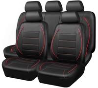 Voiture Housses De Siège Ensemble pour Citroen e-C3/e-C4/e-Berlingo/e-SpaceTourer Berlingo/SpaceTourer, Confortable Respirant Jeu Complet Avant et Arrière Accessoires Intérieur,Red