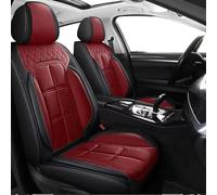 Voiture Housses de Siège pour Dodge Viper Hennessey Viper Venom 800TT, Respirant Imperméable Couvre Sieges Nonslip Coussins Interieur Protection Accessoires,A-Red