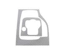 Voiture Intérieur Accessoires Pour Mazda 3 pour Axela 2014 2015 2016 2017 2018 2019 voiture intérieur pommeau de levier vitesse panneau couverture garniture autocollant(RHD Silver AT)