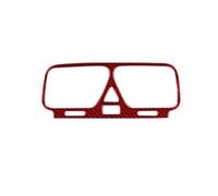 Voiture Interieur Autocollant Garniture Couverture Cadre Ventilation Sortie D'air Tableau Bord Voiture Fiber Carbone Véritable D'intérieur Pour Scirocco 2009 - 2016(Rouge)
